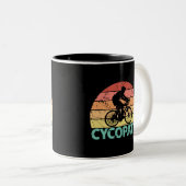 Cycopath Funny Cycling Zweifarbige Tasse (VorderseiteRechts)