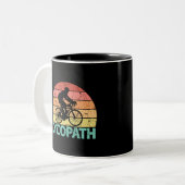 Cycopath Funny Cycling Zweifarbige Tasse (Vorderseite Links)
