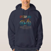 Cycopath, Funny Gift for Cycling Hoodie (Vorderseite)