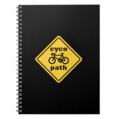 Cycopath Funny Road Sign für Cycopath Lover T - Sh Notizblock (Vorderseite)