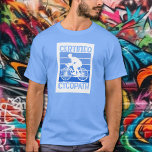 Cycopath für Radfahrer Blau T-Shirt<br><div class="desc">Radfahrer,  Mountainbiker,  Triathleten oder Radfahrer am Wochenende,  dieser in Blautönen getönte Cycopath-T - Shirt ist ein perfektes Geschenk für die Männer in Ihrem Leben,  für Vatertag,  Weihnachten oder seinen Geburtstag. WEITERE Designs in unserer Sammlung.</div>