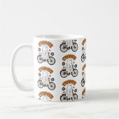 Cycopath Halloween Ghost on Orange Bicycle Kaffeetasse (Links)