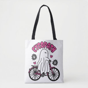 Cycopath Halloween Ghost on Pink Bicycle Tasche