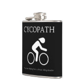 Cycopath, I Liebe Bikes Funny Novelty Flachmann (Links)