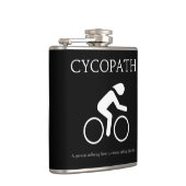 Cycopath, I Liebe Bikes Funny Novelty Flachmann (Rechts)