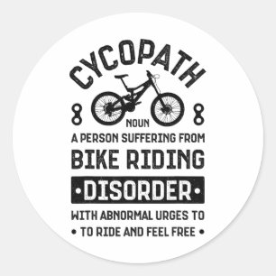 Cycopath Mountainbike-Fahren Radfahren Mtb Fahrrad Runder Aufkleber