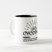 Cycopath Noun Bike Ride Tasse (Vorderseite Links)