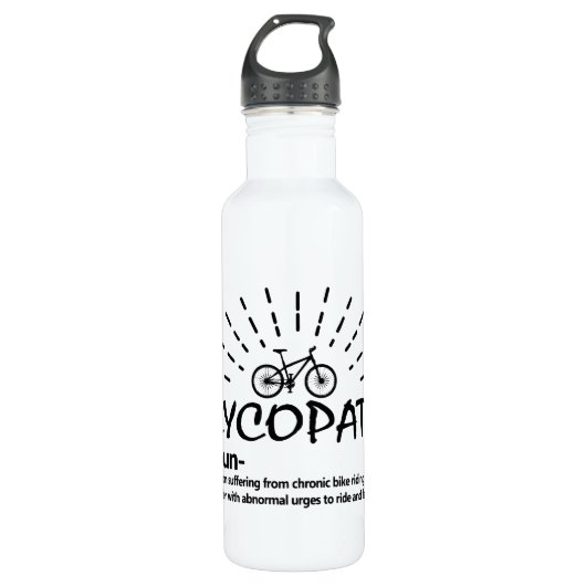 Cycopath Noun Bike Ride Wasserflasche Edelstahlflasche (Vorderseite)