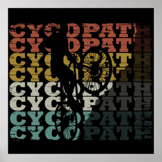 Cycopath off road bike Sprichwort Poster (Vorne)