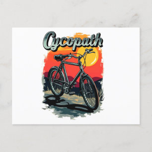 Cycopath: Raddesign für Sonnenuntergänge Feiertagspostkarte