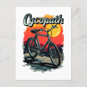 Cycopath: Raddesign für Sonnenuntergänge Postkarte