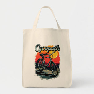 Cycopath: Raddesign für Sonnenuntergänge Tragetasche