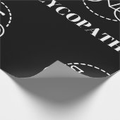 Cycopath Radfahren Pun Minimalist Roadbike Radfahr Geschenkpapier (Ecke)