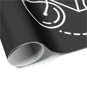 Cycopath Radfahren Pun Minimalist Roadbike Radfahr Geschenkpapier (Rolleneckpunkt)