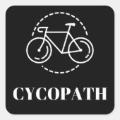 Cycopath Square Sticker (Vorderseite)