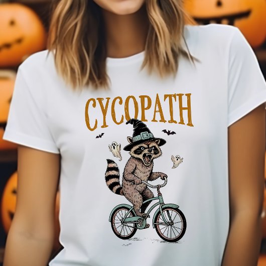 Cycopath Vintage Raccoon Halloween T-Shirt