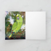 Cydney Yellow Naped Parrot Karte (Innenseite)