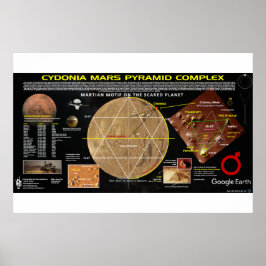 Cydonia - Pyramiden von Mars Poster