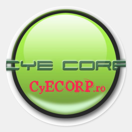 CyE CORP. Aufkleber (Vorderseite)
