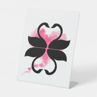 Cygnes amour Panneau sur pied Sockelschild