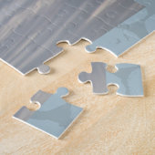 Cygnet Swan mit Abstraktem Muster Jigsaw Puzzle (Seite)