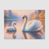 Cygnet und Swan Decoupage Seidenpapier (Vorderseite)