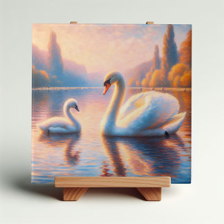 Cygnet und Swan Fliese