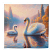 Cygnet und Swan Fliese (Vorderseite)