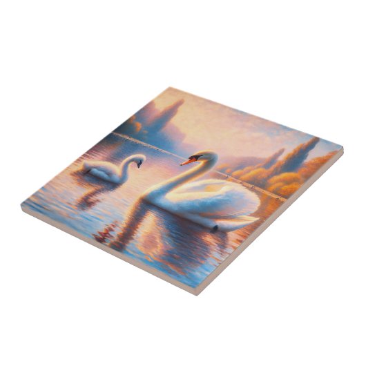 Cygnet und Swan Fliese (Seite)