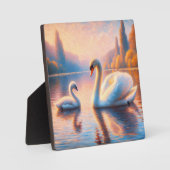 Cygnet und Swan Fotoplatte (Vorderseite)