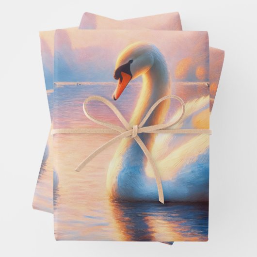 Cygnet und Swan Geschenkpapier Set (Beispiel)