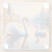 Cygnet und Swan Glasuntersetzer (Rückseite)