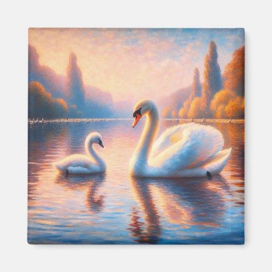 Cygnet und Swan Magnet (Vorne)