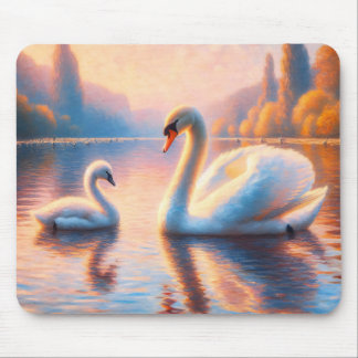 Cygnet und Swan Mousepad