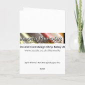 Cygnet Weihnachtskarte Feiertagskarte (Rückseite)