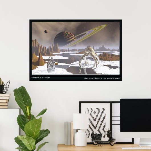 Cygnus IV Landung Poster (Heimbüro)