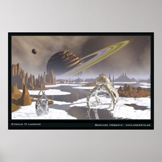 Cygnus IV Landung Poster (Vorne)