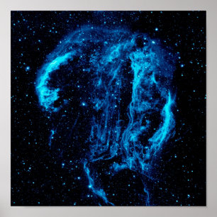 Cygnus Loop Nebula Supernova Remnant NASA Foto Poster