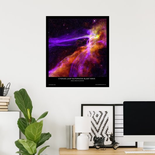 Cygnus Loop Supernova Blast Wave Poster aus dem Al (Heimbüro)