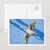 Cygnus-Sternbild, from 'Uranometria' Writte Postkarte (Vorne/Hinten)