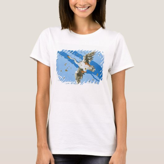 Cygnus-Sternbild, from 'Uranometria' Writte T-Shirt (Vorderseite)