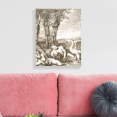 Cygnus verwandelt sich in einen Schwan und Phaeton Leinwanddruck (Insitu (Wohnzimmer))