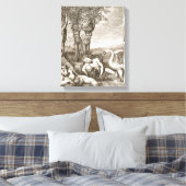 Cygnus verwandelt sich in einen Schwan und Phaeton Leinwanddruck (Insitu (Schlafzimmer))