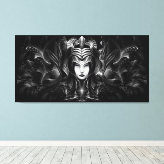 Cyiria Queen of the Dark Realm Canvas drucken Leinwanddruck (Insitu (Holzboden))