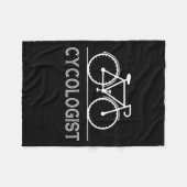 Cykologe Cycle Lover Geschenk für Radfahrer Fleecedecke (Vorderseite (Horizontal))