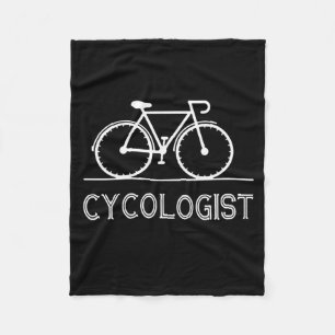 Cykologe Cycle Lover Geschenk für Radfahrer Fleecedecke