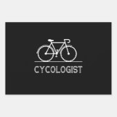 Cykologe Cycle Lover Geschenk für Radfahrer Geschenkpapier Set (Vorderseite)