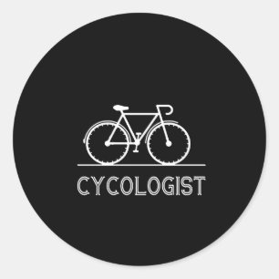 Cykologe Cycle Lover Geschenk für Radfahrer Runder Aufkleber