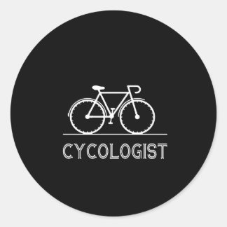 Cykologe Cycle Lover Geschenk für Radfahrer Runder Aufkleber