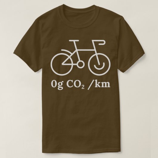 Cykologe _ Cyclist Carbon Green 0g CO2 Bicyclin T-Shirt (Design vorne)